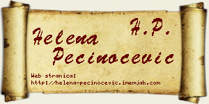 Helena Pečinoćević vizit kartica